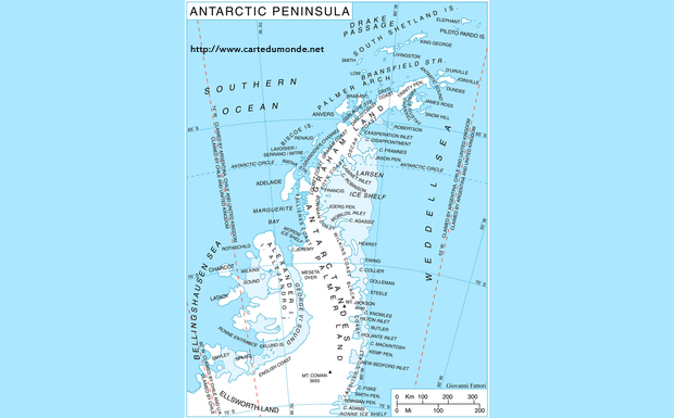 Map Antarctica