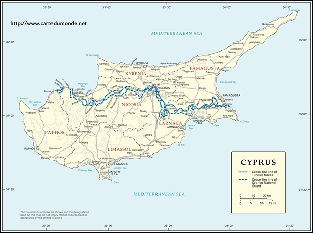 Map Cyprus