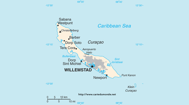 Map Curacao