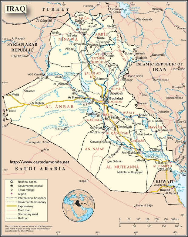 Map Iraq