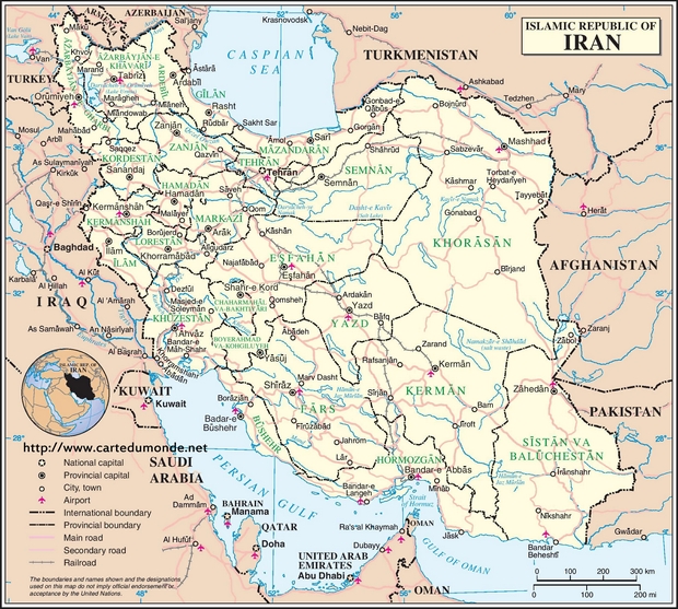 Map Iran