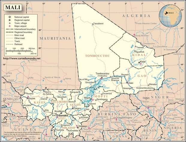 Map Mali