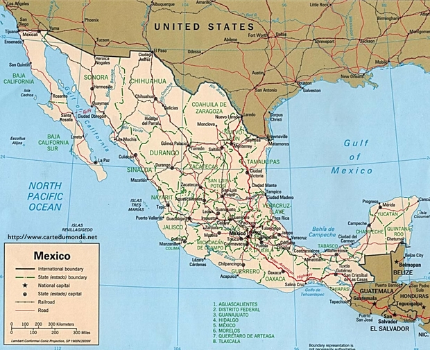 Map Mexico