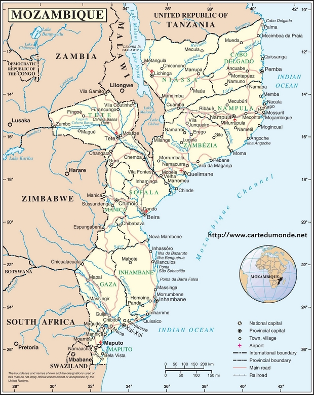 Map Mozambique
