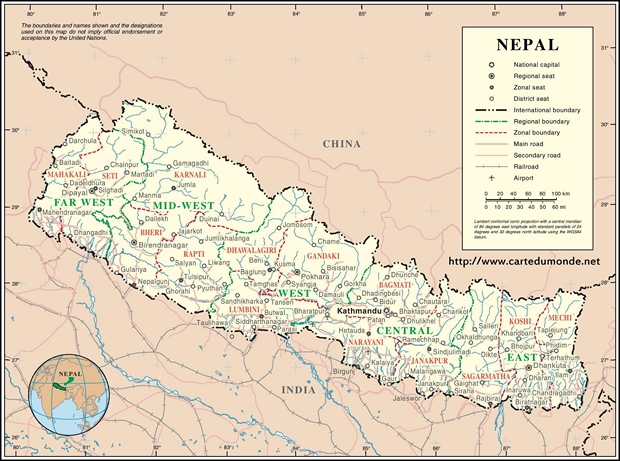 Map Nepal