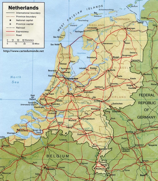 Map Netherlands