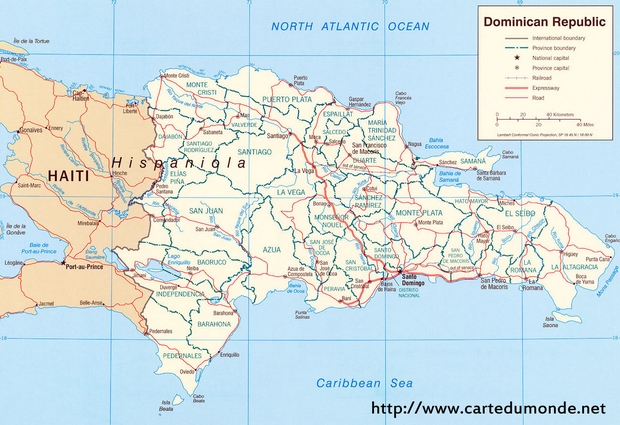 Map Dominican Republic