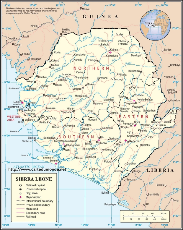 Map Sierra Leone
