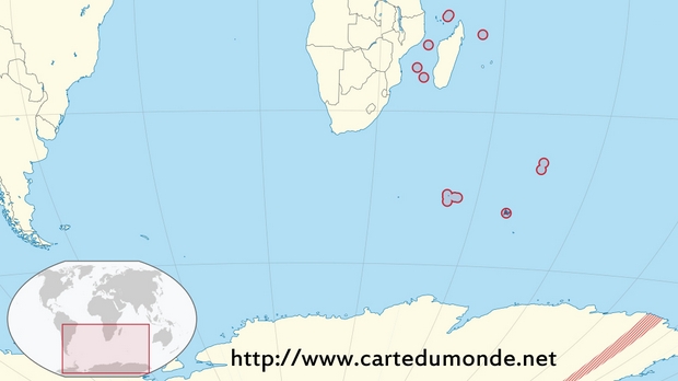 Map French Southern and Antarctic Lands