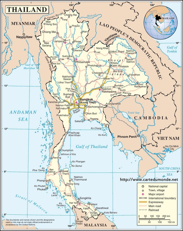 Map Thailand