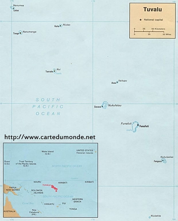 Map Tuvalu