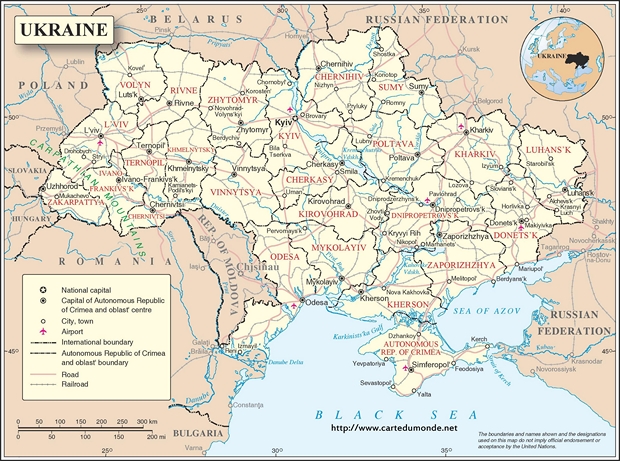Map Ukraine