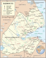 Map Djibouti