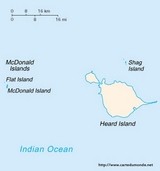 Map Heard Island and McDonald Islands